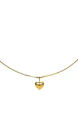 J.HOFFMAN'S *From Texas, For Texas* Dainty Heart Necklace- Gold