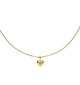 J.HOFFMAN'S *From Texas, For Texas* Dainty Heart Necklace- Gold