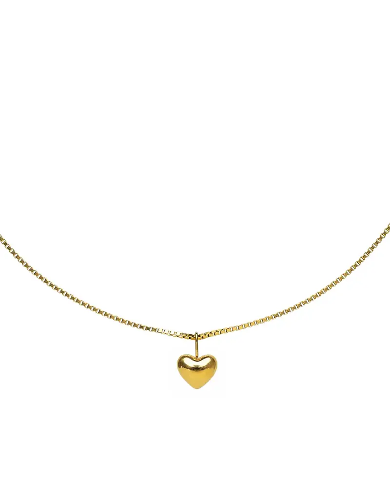 J.HOFFMAN'S *From Texas, For Texas* Dainty Heart Necklace- Gold