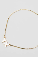 J.HOFFMAN'S *From Texas, For Texas* TX Initial Bracelet- 24k gold