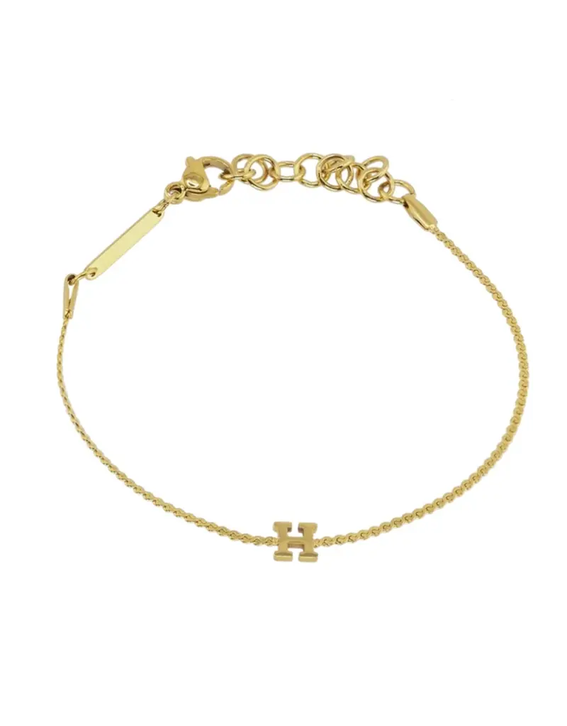 J.HOFFMAN'S Dainty Initial Bracelet