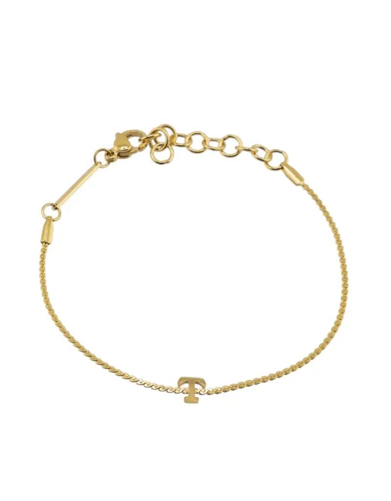J.HOFFMAN'S Dainty Initial Bracelet