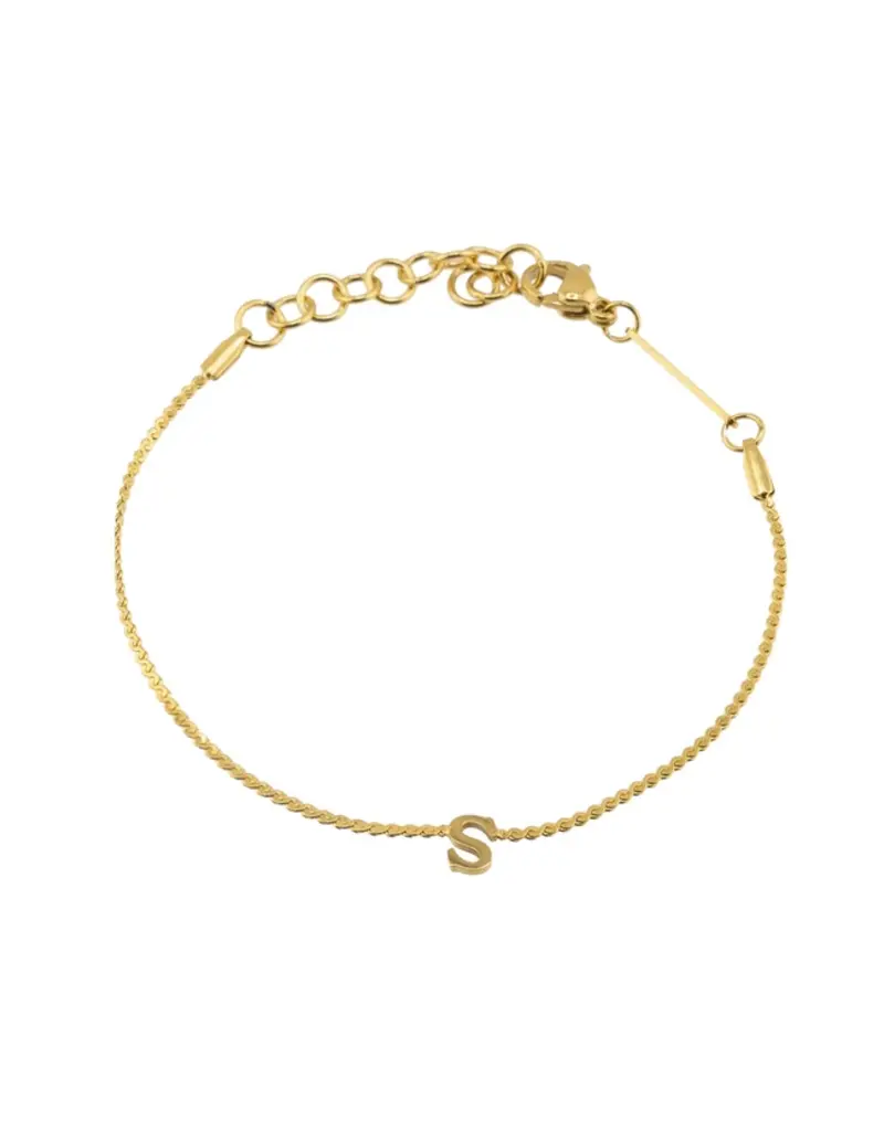 J.HOFFMAN'S Dainty Initial Bracelet