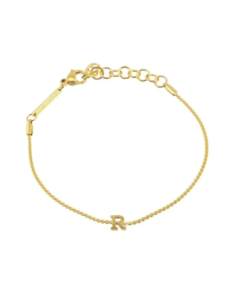 J.HOFFMAN'S Dainty Initial Bracelet