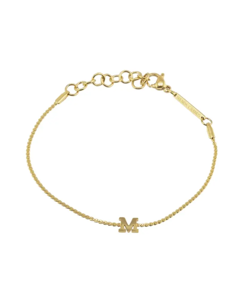 J.HOFFMAN'S Dainty Initial Bracelet