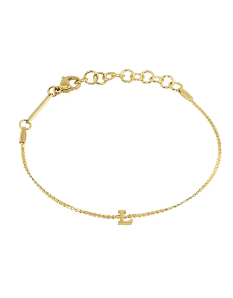 J.HOFFMAN'S Dainty Initial Bracelet