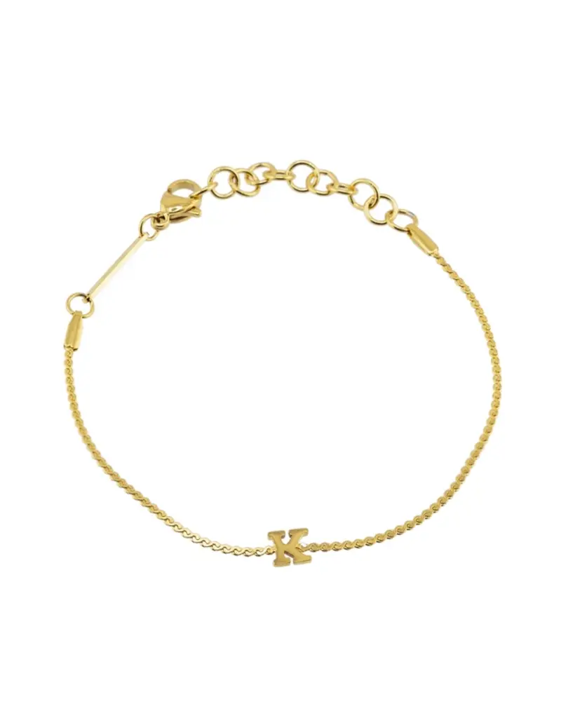 J.HOFFMAN'S Dainty Initial Bracelet
