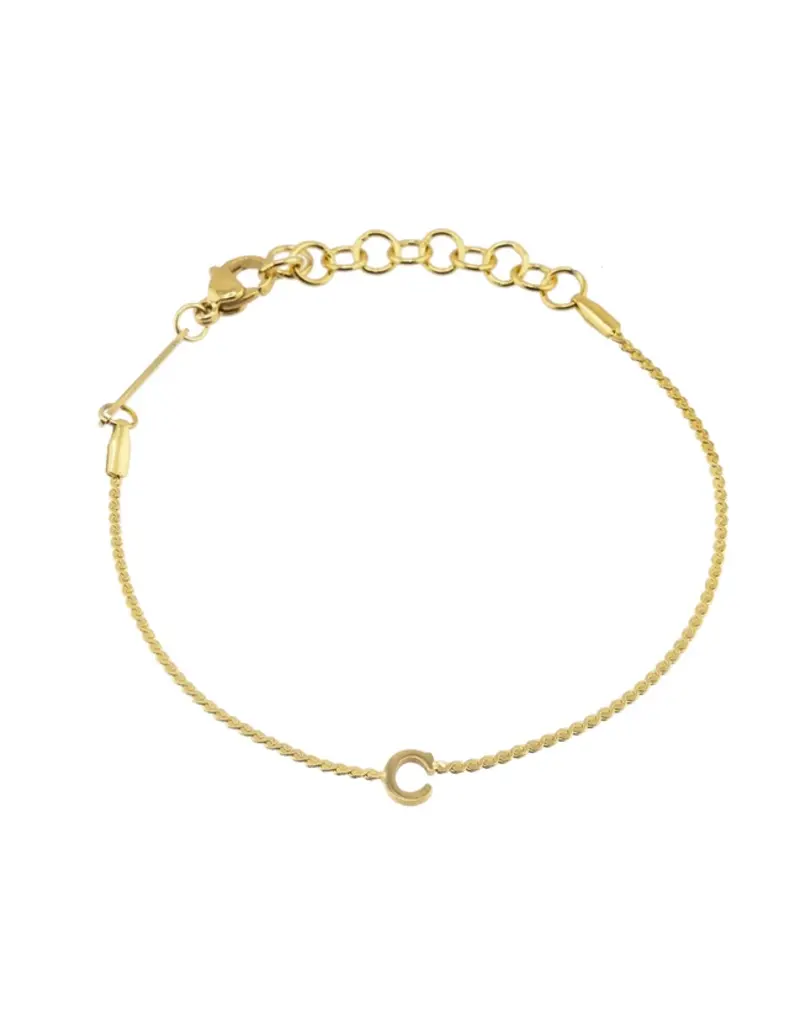 J.HOFFMAN'S Dainty Initial Bracelet