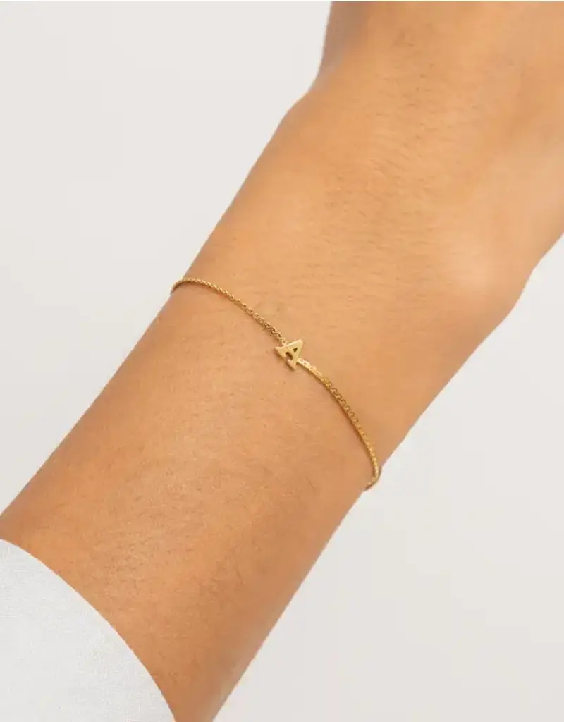 J.HOFFMAN'S Dainty Initial Bracelet