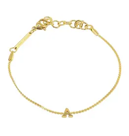 J.HOFFMAN'S Dainty Initial Bracelet