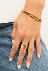 J.HOFFMAN'S Dainty Watch Band Bracelet- Gold