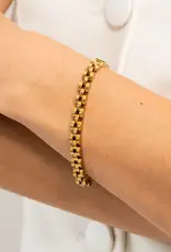J.HOFFMAN'S Dainty Watch Band Bracelet- Gold