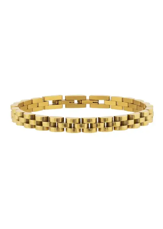 J.HOFFMAN'S Dainty Watch Band Bracelet- Gold