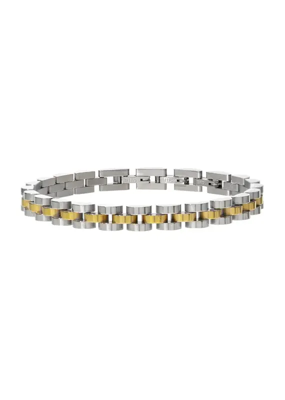 J.HOFFMAN'S Dainty Watch Band Bracelet in Two Tone