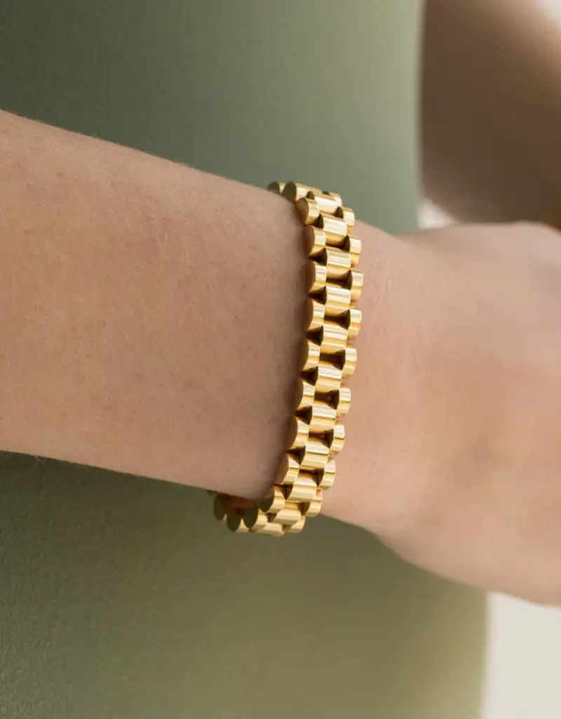 J.HOFFMAN'S Gold Watch Band Bracelet