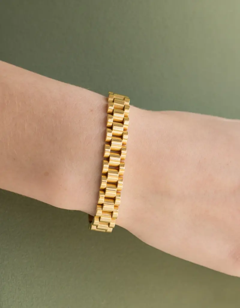 J.HOFFMAN'S Gold Watch Band Bracelet