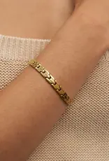 J.HOFFMAN'S Squared Chain Bracelet- Gold