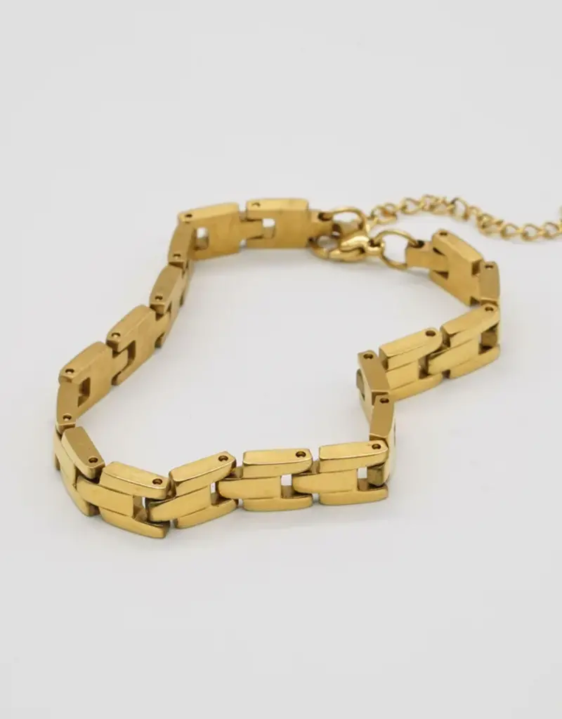 J.HOFFMAN'S Squared Chain Bracelet- Gold