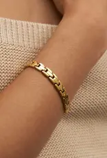 J.HOFFMAN'S Squared Chain Bracelet- Gold
