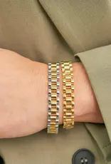J.HOFFMAN'S Two Tone Watch Band Bracelet