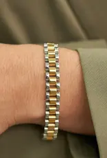 J.HOFFMAN'S Two Tone Watch Band Bracelet