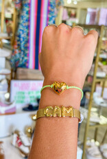 J.HOFFMAN'S Heart Cord Bracelet- Green