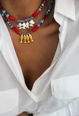 J.HOFFMAN'S Fish Beaded Necklace