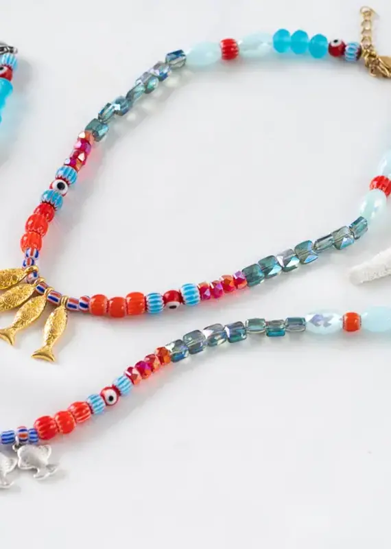 J.HOFFMAN'S Fish Beaded Necklace