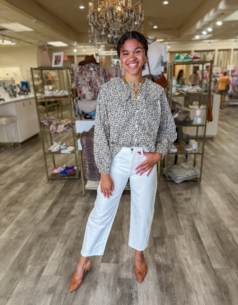 J.HOFFMAN'S Westward Barrel Leg Jean- Swan