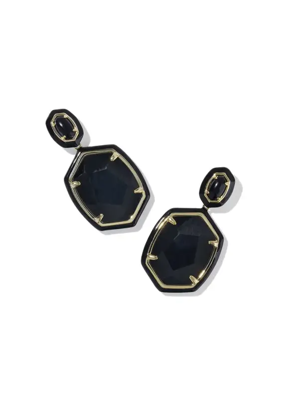 KENDRA SCOTT Daphne Enamel Framed Drop Earrings