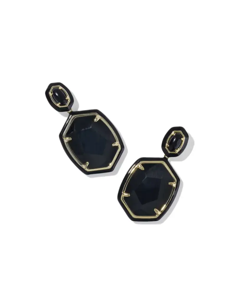 KENDRA SCOTT Daphne Enamel Framed Drop Earrings