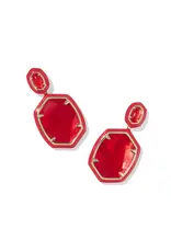 KENDRA SCOTT Daphne Enamel Framed Drop Earrings