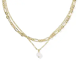 KENDRA SCOTT Ashton Multi Strand Necklace- Freshwater Pearl