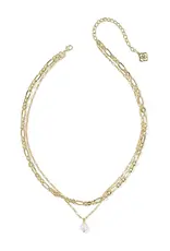 KENDRA SCOTT Ashton Multi Strand Necklace- Freshwater Pearl