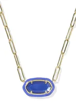 KENDRA SCOTT Elisa Enamel Framed Paperclip Necklace