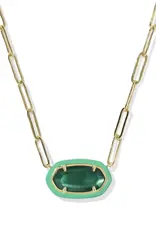 KENDRA SCOTT Elisa Enamel Framed Paperclip Necklace