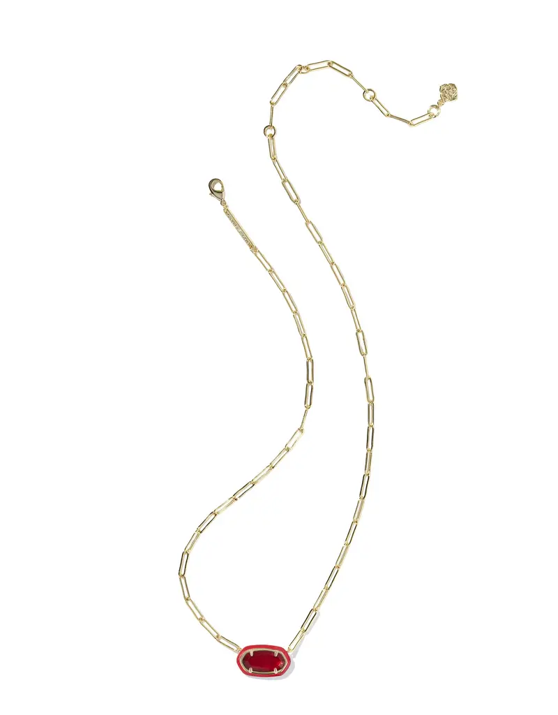 KENDRA SCOTT Elisa Enamel Framed Paperclip Necklace