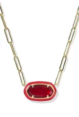 KENDRA SCOTT Elisa Enamel Framed Paperclip Necklace