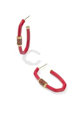 KENDRA SCOTT Emery Large Enamel Hoop Earrings