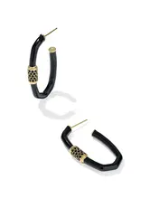 KENDRA SCOTT Emery Large Enamel Hoop Earrings
