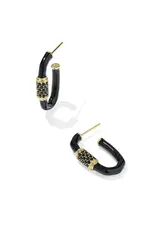 KENDRA SCOTT Emery Enamel Hoop Earrings