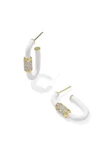 KENDRA SCOTT Emery Enamel Hoop Earrings