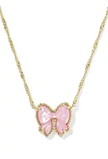 KENDRA SCOTT Haley Bow Short Pendant Necklace