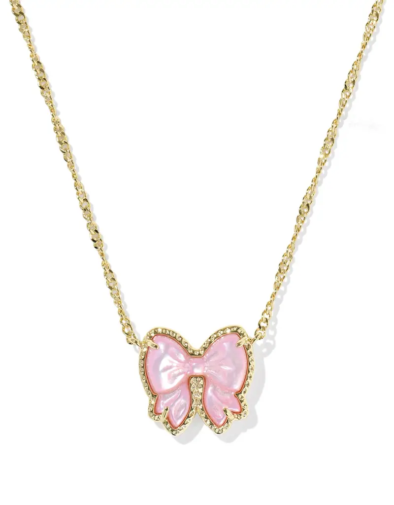 KENDRA SCOTT Haley Bow Short Pendant Necklace