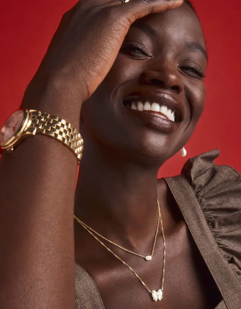 KENDRA SCOTT Haley Bow Short Pendant Necklace