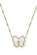 KENDRA SCOTT Haley Bow Short Pendant Necklace
