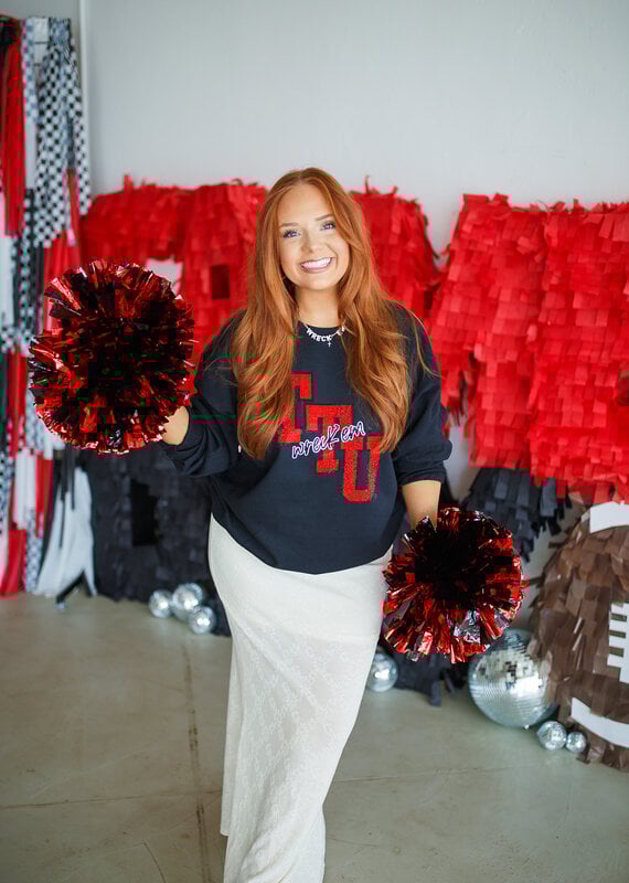 J.HOFFMAN'S - LICENSE **j.hoffman's original design** Glam Wreck 'Em Sweatshirt