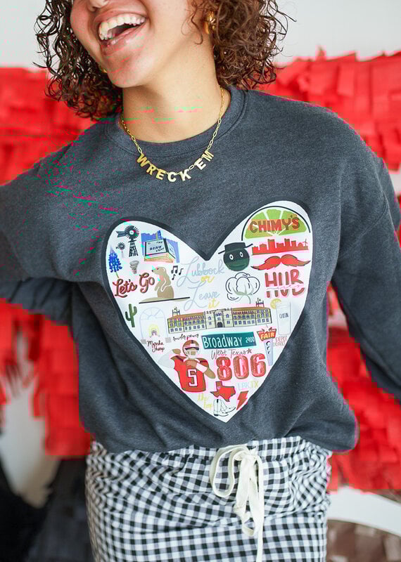 J.HOFFMAN'S **j.hoffman's original design** Lubbock Love Sweatshirt - restocked!