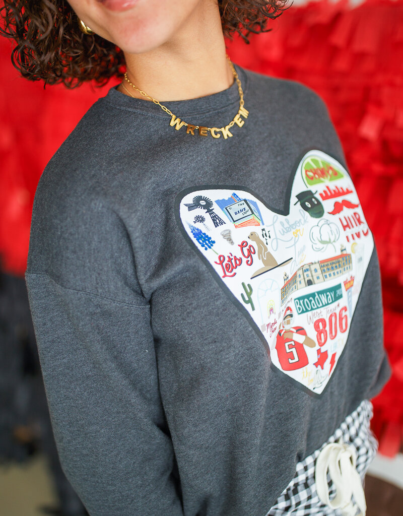J.HOFFMAN'S **j.hoffman's original design** Lubbock Love Sweatshirt - restocked!