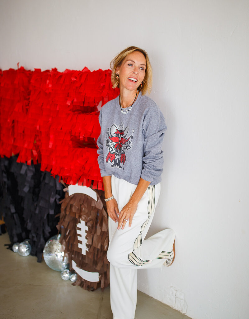 J.HOFFMAN'S - LICENSE **j.hoffman's original design** Glam Raider Red Sweatshirt